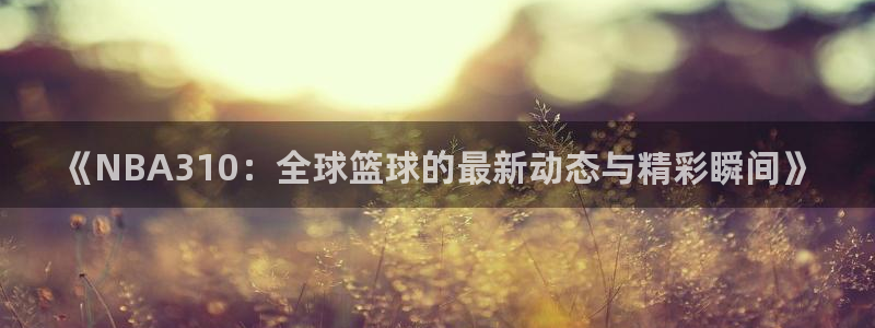 《NBA310：全球篮球的最新动态与精彩瞬间》